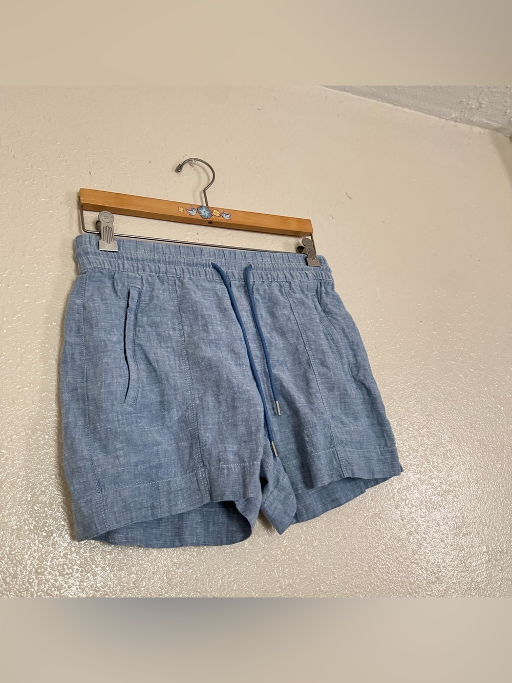 Athleta Cabo Linen Shorts in Blue - Picture 5 of 5